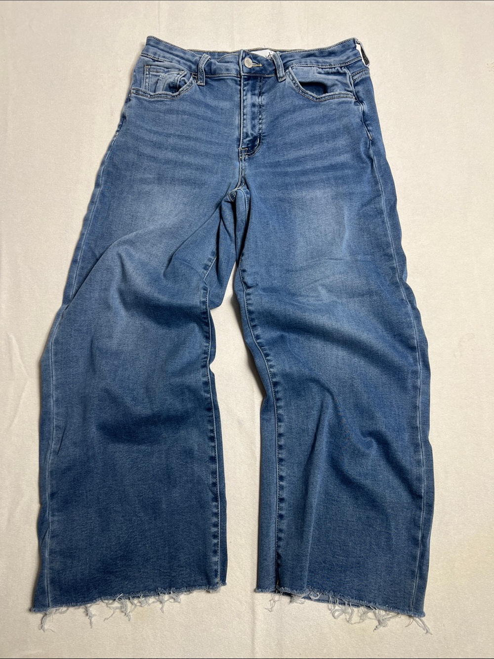 Vervet Women’s cropped Blue Wide-Leg Jeans